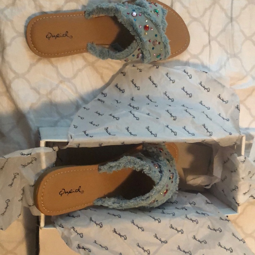Denim Forever21 sandals